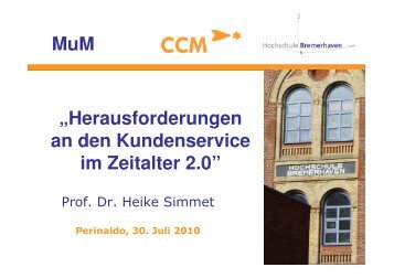 Vortrag Perinaldo vom 30.7.2010 - Prof. Dr. Heike Simmet
