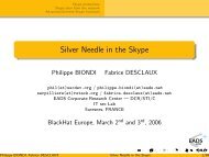 Silver Needle in the Skype - Black Hat