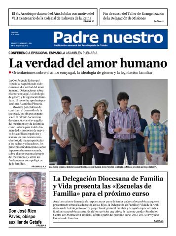 La verdad del amor humano - Archidiócesis de Toledo