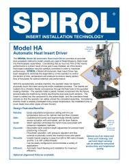 Model HA Automatic Heat Insert Driver - Spirol