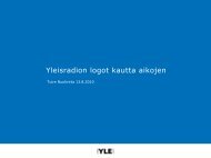 Yleisradion logot kautta aikojen - Yle yhtiÃ¶nÃ¤