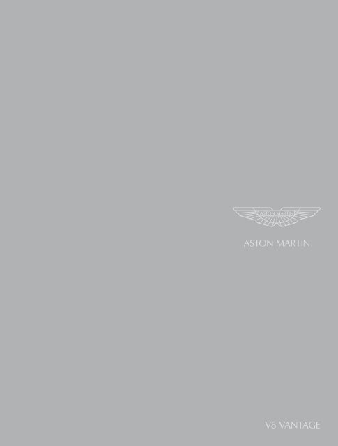 The V8 VanTage Embodies Power - Aston Martin
