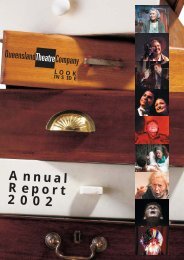 Annual Report 2002 - Queensland Theatre Company