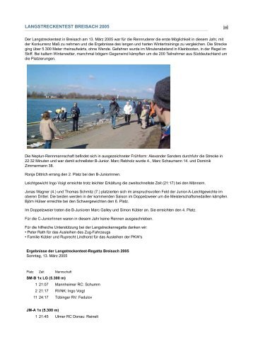 Regattaberichte-2005.pdf - des Rudervereins 'Neptun' eV Konstanz