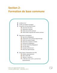 Section 2- Formation de base commune