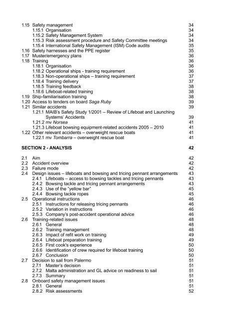 SECTION 4 - Marine Accident Investigation Branch