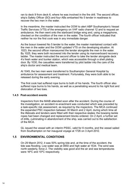 SECTION 4 - Marine Accident Investigation Branch