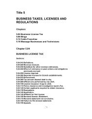 Business Taxes, Licenses and Regulations - City of Sand City