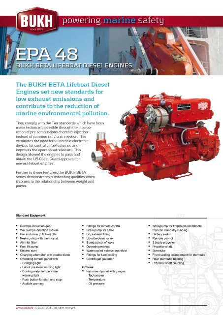 EPA 48 Specifications - Bukh