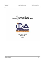 Vorlesungsskript Grundlagen der Elektrotechnik - IKA-Reutte
