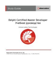 Delphi Developer Certification Exam Study Guide - CPS