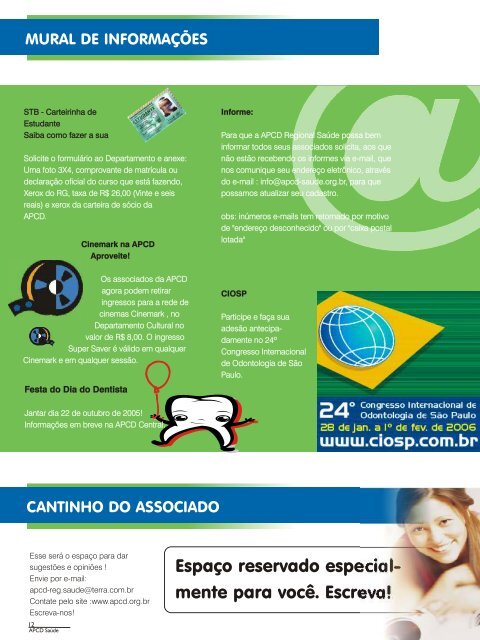 Revista 9 - APCD da SaÃºde