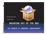 BREAKING OUT OF THE BOX - SAOUG