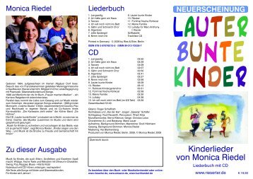 Kinderlieder von Monica Riedel