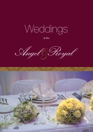 Our wedding brochure - Angel and Royal Hotel