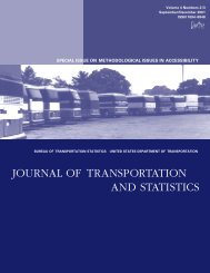 journal of transportation and statistics - Research and Innovative ...
