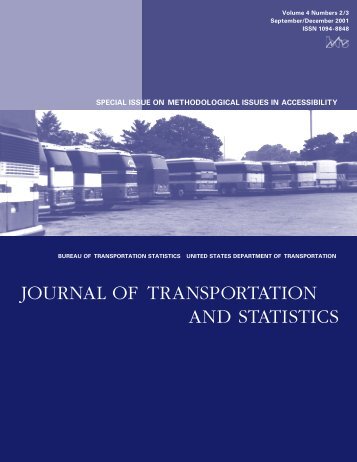 journal of transportation and statistics - Research and Innovative ...