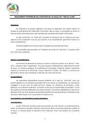Règlement du Mille Club - Bienvenue à Beuzeville la Grenier