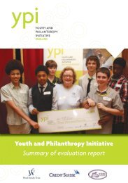 Youth and Philanthropy Initiative Summary of evaluation report