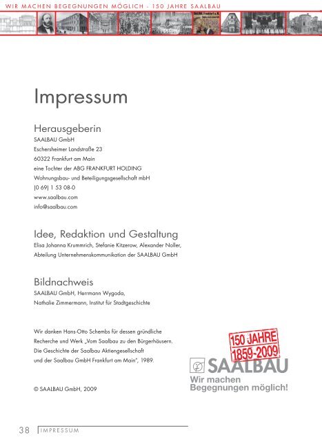 Geschäftsbericht 2008.indd - Saalbau GmbH