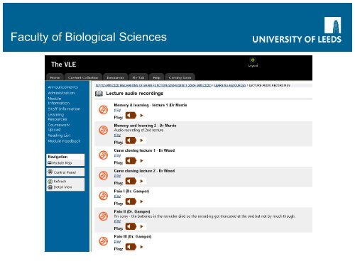 The session PowerPoint presentation - University of Leeds