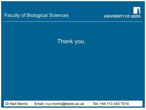 The session PowerPoint presentation - University of Leeds