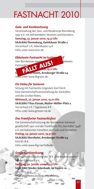 Programm - Saalbau GmbH