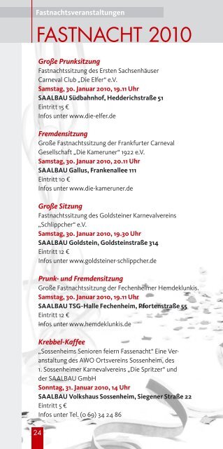 Programm - Saalbau GmbH