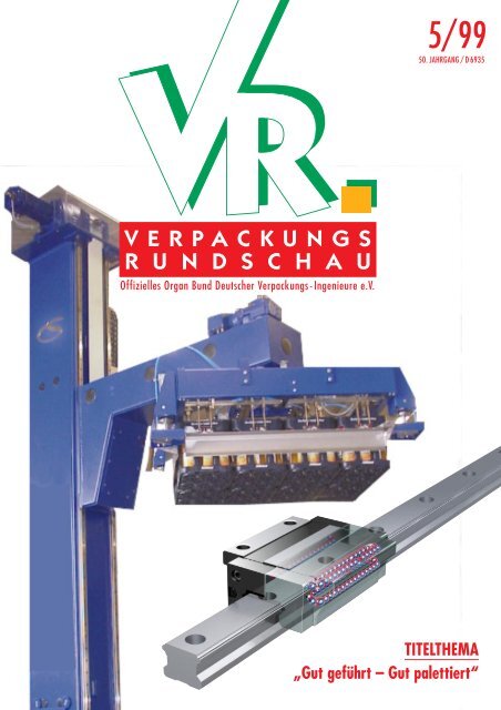 VR 0599 Titel - Verpackungs-Rundschau