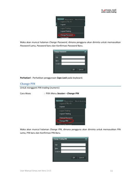 User Manual Simas.net - Sinarmas Sekuritas, PT.