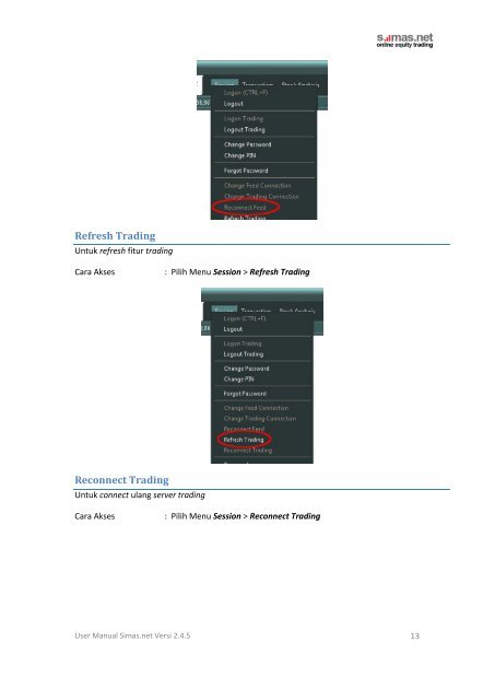 User Manual Simas.net - Sinarmas Sekuritas, PT.