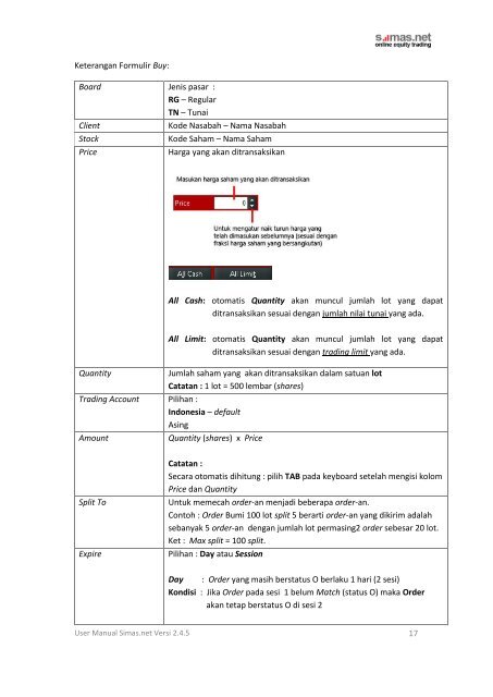 User Manual Simas.net - Sinarmas Sekuritas, PT.