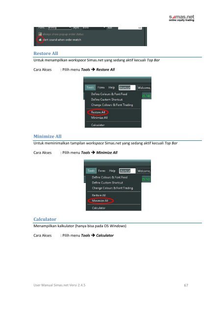 User Manual Simas.net - Sinarmas Sekuritas, PT.