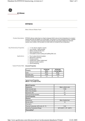 RTF8510 Side 1 af 3 Datasheet for RTF8510/America/eng, revision ...