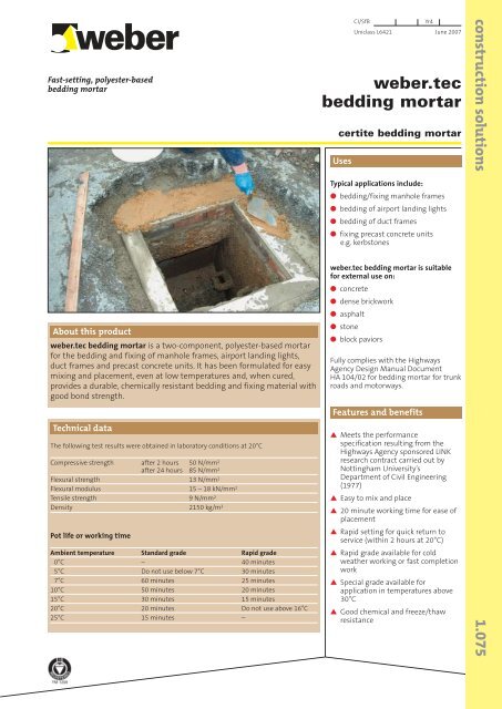 Weber Tec Bedding Mortar Resapol Weber Tec Bedding Mortar Resapol, How Much Bedding Mortar Do I Need