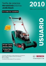 Catalogo herramientas electricas Bosch jardineria