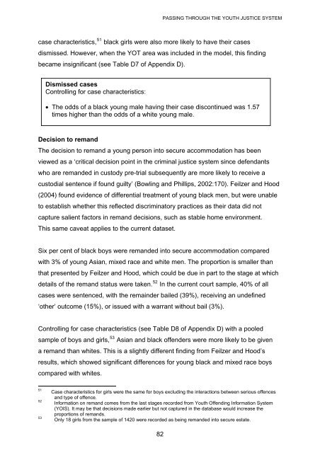 Differential treatment in the youth justice system - Equality and ...