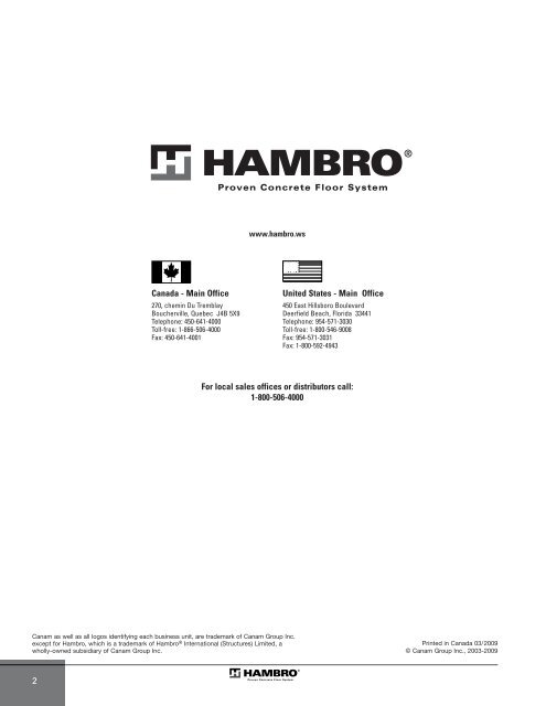 MEP-Technical Manual CDN 0408.qxd - Hambro