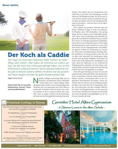 Fore - Golf im Norden. Nr.7 - Sommer 2015