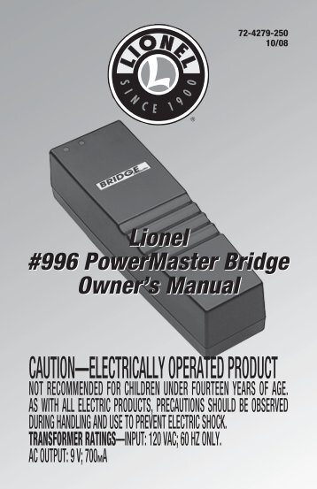 996 PowerMaster Bridge - Lionel