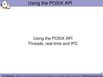 POSIX RT Programming API