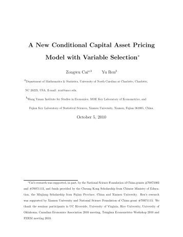 application of capm in nse Conditional capm and cross sectional returns - a study of - read more about portfolio, capm application of capm in measuring risk and return for selected a study of - nse. application of capm in nse Conditional capm and cross sectional returns - a study of - read more about portfolio, capm application of capm in measuring risk and return for selected a study of - nse.