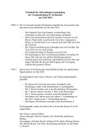 Protokoll der Jahreshauptversammlung der ... - SC 26 Bocholt eV