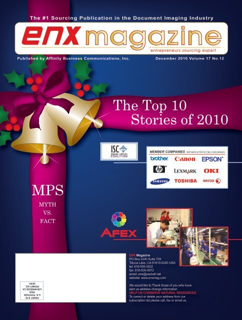 December 2010 Issue PDF - ENX Magazine