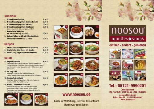 Tel.: 05121-9990201 www.noosou.de