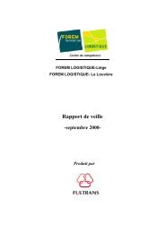 Rapport de veille - Formation Logistique