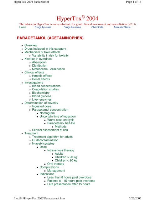 paracetamol