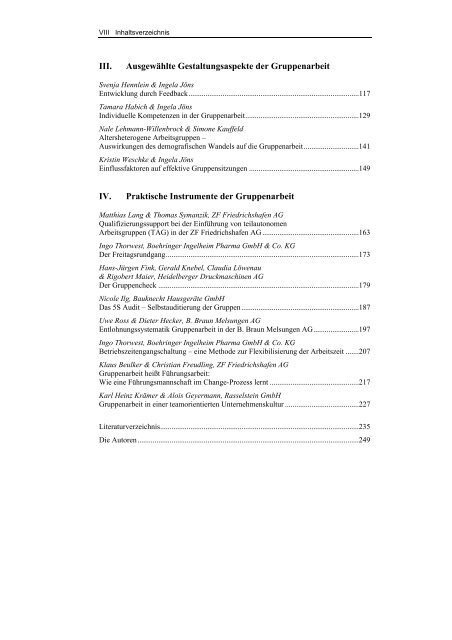 Inhaltsverzeichnis - Springer Gabler