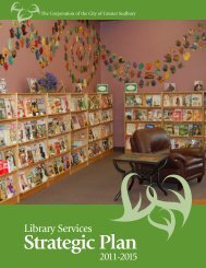 View our Strategic Plan - Greater Sudbury Public Library