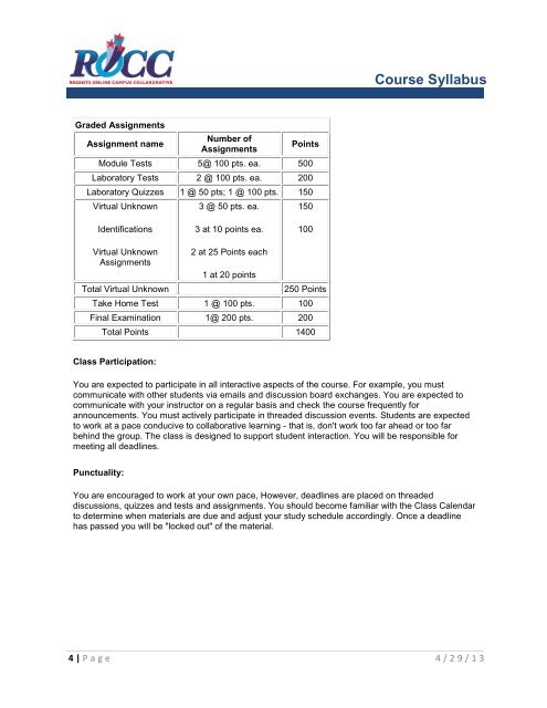 BIOL 2230 - Regents Online